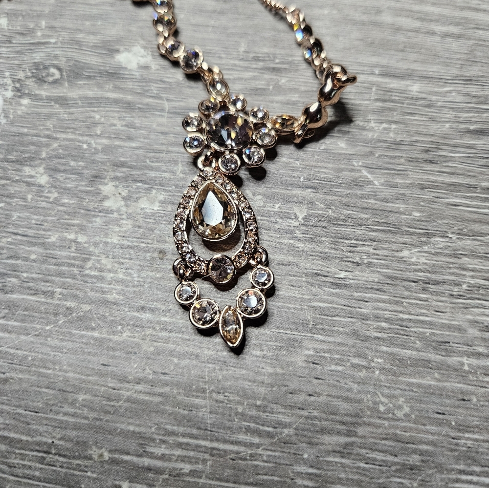 Rose Colored Givenchy Necklace - image 2